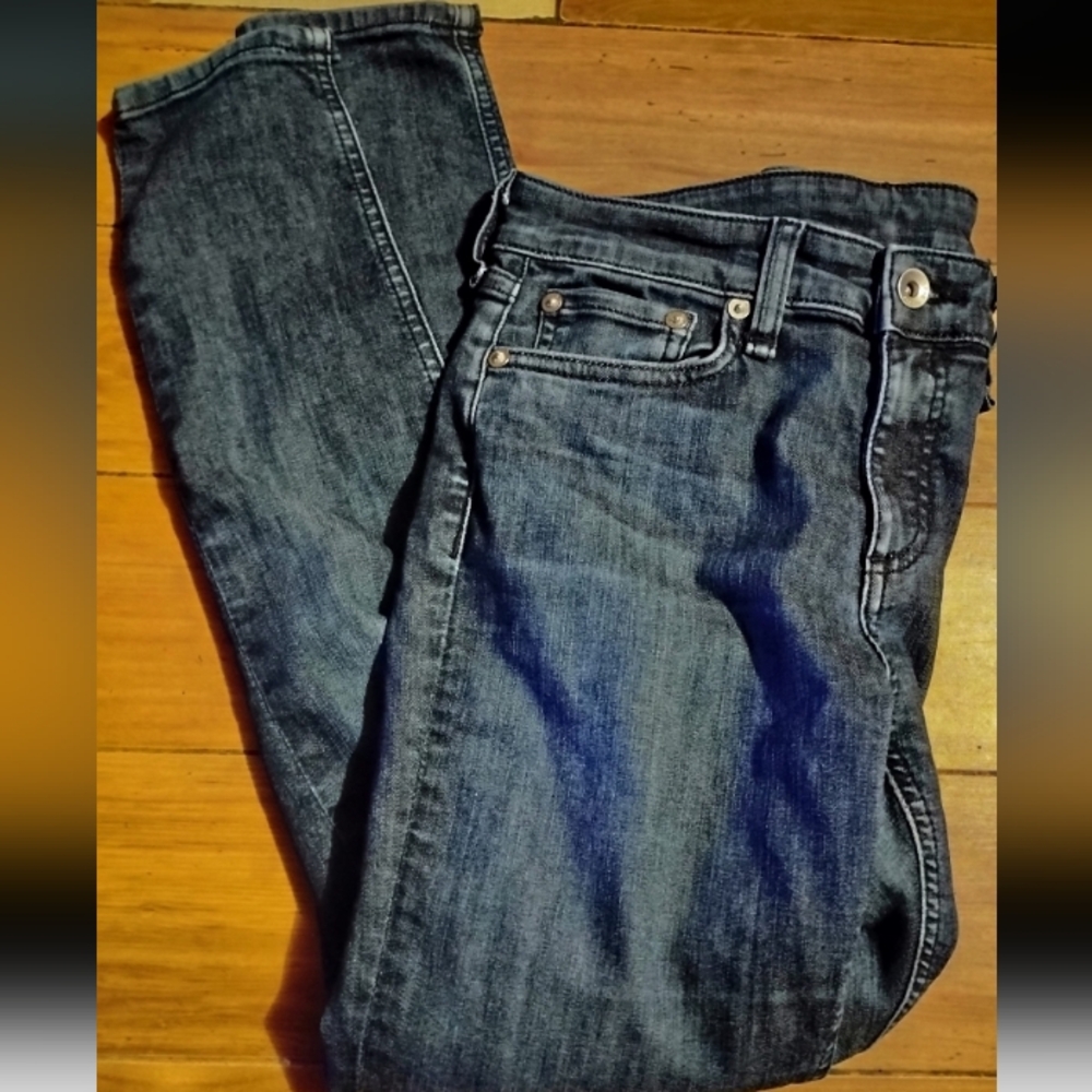 Rag & Bone Dark Black Blue Ankle Jeans